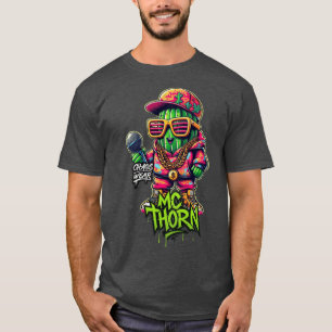 Camiseta MCHORN Rua Rapper Grafite Estilo Estampa frontal A