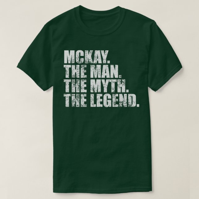 Camiseta Mckay Nome da família Mckay sobrenome Mckay Surna (Frente do Design)