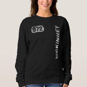 Camiseta McKinney Texas 972 Area Code Vintage Retro