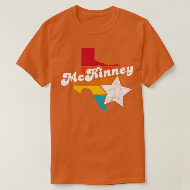 Camiseta McKinney Texas Vintage desapontou Souvenir 2 (Frente do Design)