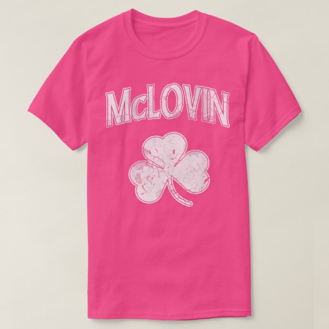 Camiseta McLovin Irish Shamrock Dia de São Patrício (Frente do Design)