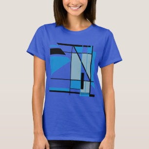 Camiseta MCM de aparência Abstrato Geométrica de MCM Preto