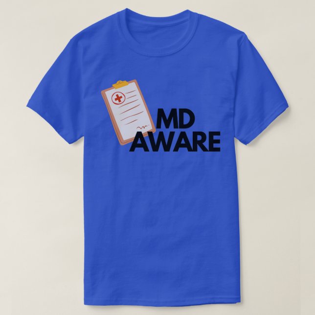 Camiseta MD Aware Doctor Chart (Frente do Design)
