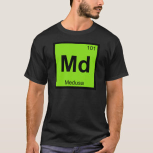 Camiseta Md - Medusa Gorgon Química Mesa Periódica
