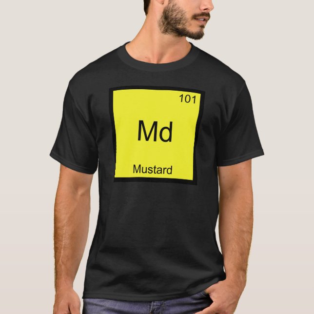 Camiseta Md - Símbolo de Elemento Químico Engraçado de Most (Frente)