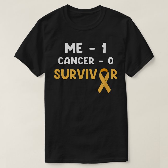 Camiseta Me 1 Cancer 0 - Sobrevivente de câncer infantil 31 (Frente do Design)