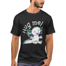 Me abraça! Axolotl bonito em cores de orgulho Gay 