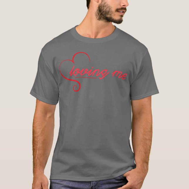 Camiseta Me amando engraçado (Frente)