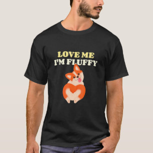 Camiseta Me Ame Eu Sou Bunda de Corgi Fofa