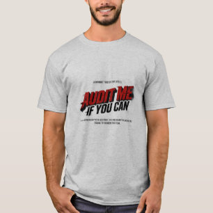 Camiseta Me Audite Se Você Puder Paródia de Filme de Contad