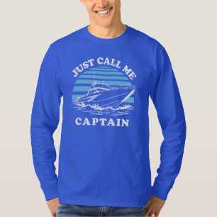 Camiseta Me Chame de Capitão Citação do Marinheiro