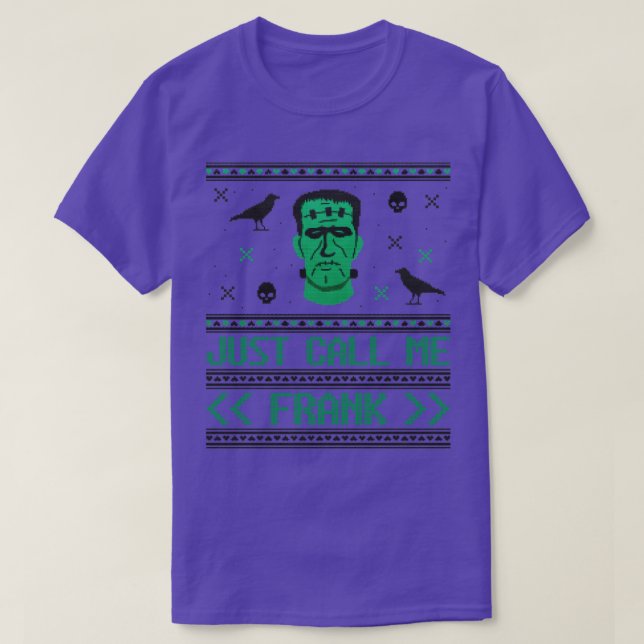 Camiseta Me Chame de Frank Classic Monster Halloween (Frente do Design)
