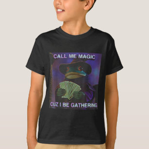 Camiseta Me Chame de Mágico Porque Eu Estou Reunindo, Sapo
