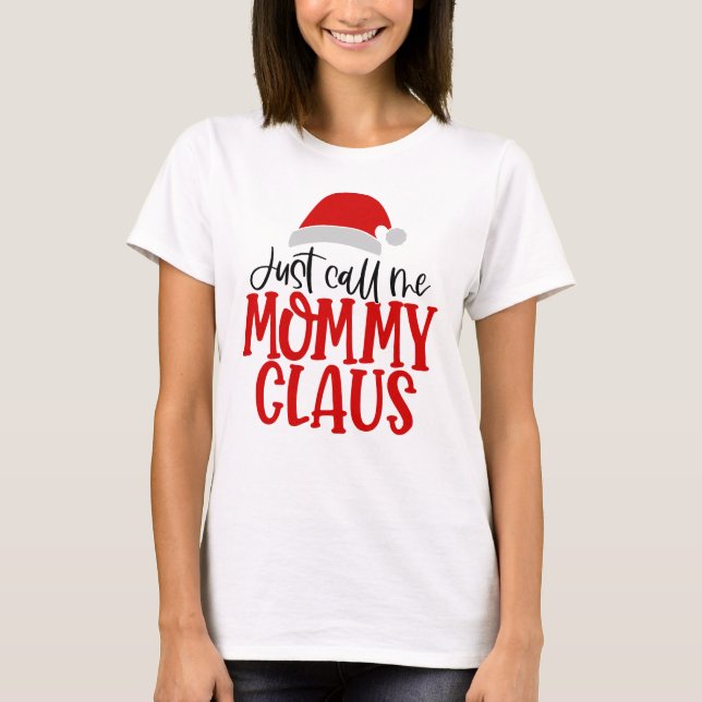 Camiseta Me Chame De Mamãe Claus-56876 (Frente)