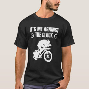 Camiseta Me Contra A Bicicleta De Ensaio De Tempo De Relógi