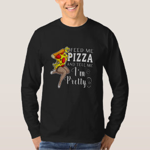 Camiseta Me Dê Pizza Diga Como Eu Sou Bonito Pizza