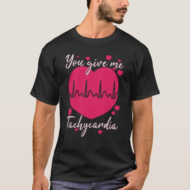 Camiseta Me Dê Taquicardia Dia de os namorados Enfermeira d (Frente)