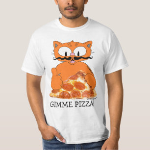Camiseta ME DEIXA PIZZA! Señor Gato com Fatia de Pizza de P