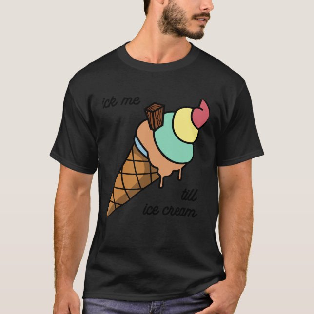 Camiseta Me deixe até sorvete Tee (Frente)