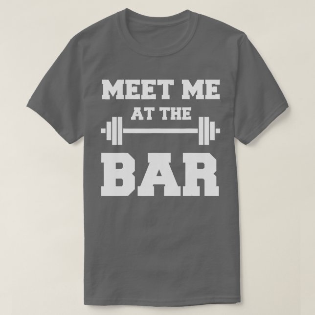 Camiseta ME ENTENDE UM BAR Design de ginástica branca engra (Frente do Design)