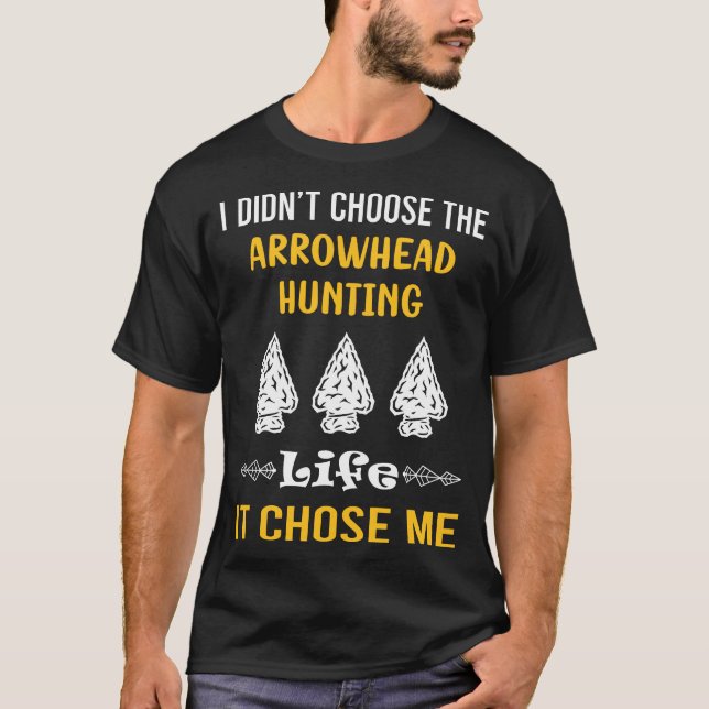 Camiseta Me Escolheu Caçando Pontas De Seta (Frente)