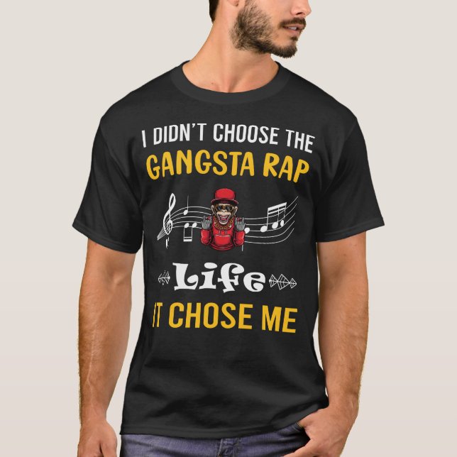 Camiseta Me Escolheu Gangsta Rap Rapper (Frente)