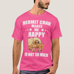 Camiseta Me Faz Feliz Animais Marinhos Amante de Caranguejo