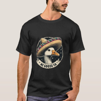 Camiseta Me Goose Ta Mexicano Engraçado Arma Espanhol Longa