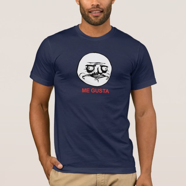 Camiseta Me Gusta Face Meme (Frente)