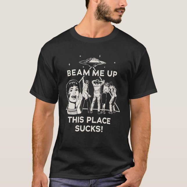 Camiseta Me Leve Daqui Este Lugar É Terrível (Frente)