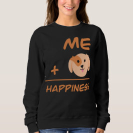 Camiseta Me Plus Dog Equals Happiness Cute Dog Lover