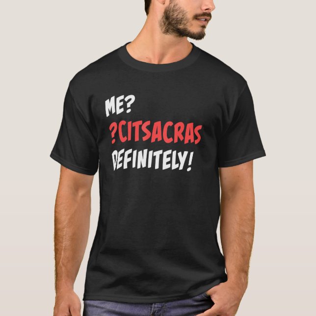 Camiseta Me Sarcástico Definitivamente Sarcástico ao Contrá (Frente)