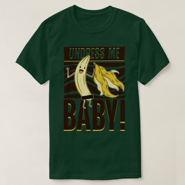 Camiseta Me vista, bebê Banana (Frente do Design)