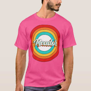 Camiseta Meador Nome Shirt Vintage Circle