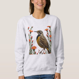 Camiseta Meadowlark Cercada Por Castilleja linariaefolia