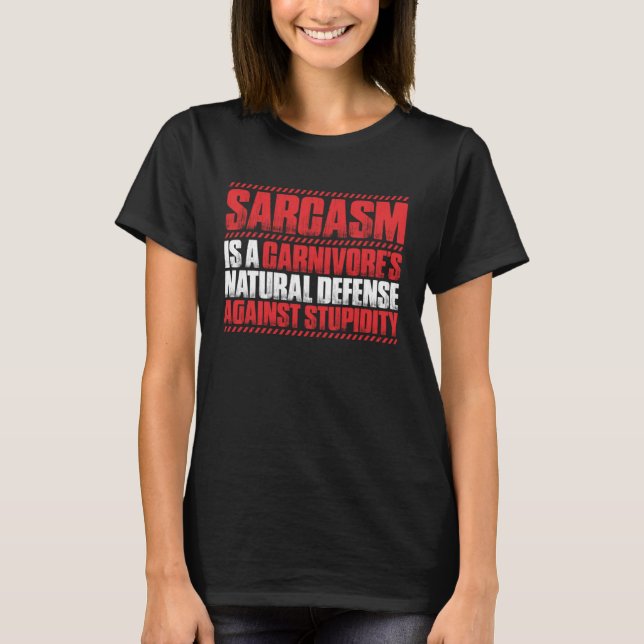 Camiseta Meat Sarcasm Ketogenic Diet Keto Carnivore (Frente)