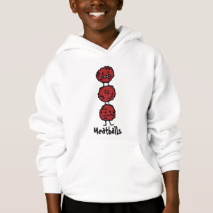 Camiseta Meatballs empilhados feliz sobre se