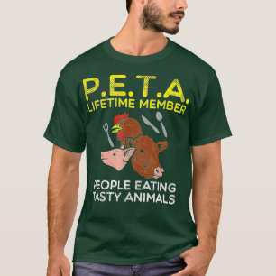 Camiseta Meateater Barbeque Pessoas Comendo Peta Animal Tor