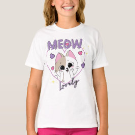 Camiseta Meaw o Gato Adorável 💖🐾