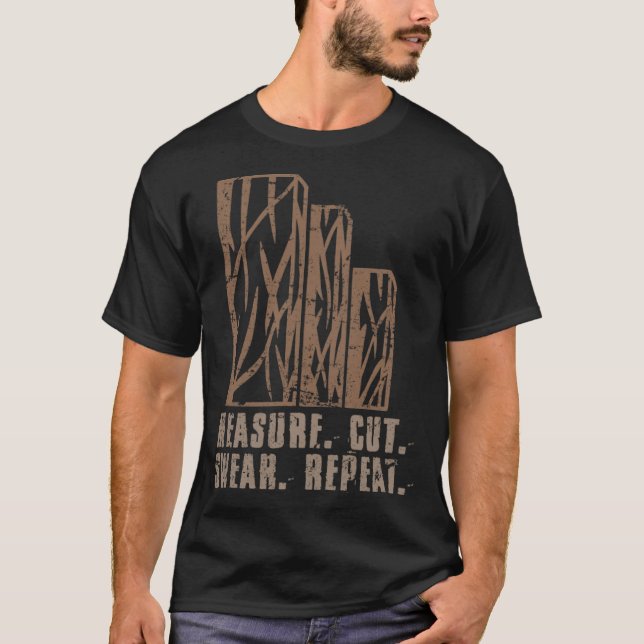 Camiseta Meça Cortar Suar Repetir Reprodução de doces engra (Frente)
