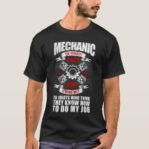 Camiseta Mecânica A Parte Mais Difícil De Mecânica Das Aero