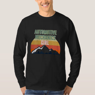 Camiseta Mecânica Automóvel Para Mulheres Mecânica Automoti