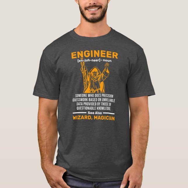 Camiseta Mecânica Civil de Definição de Engenheiro do Assis (Frente)