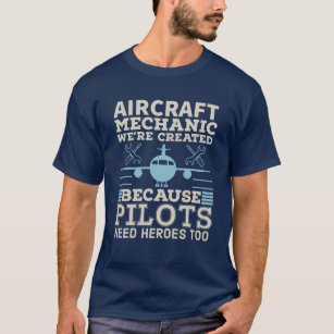 Camiseta Mecânica da aeronave