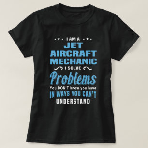 Camiseta Mecânica da aeronave de jato