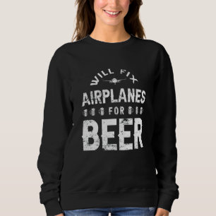 Camiseta Mecânica da aeronave de técnica de cerveja engenhe