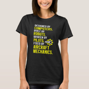 Camiseta Mecânica da aviação - Mecha do avião