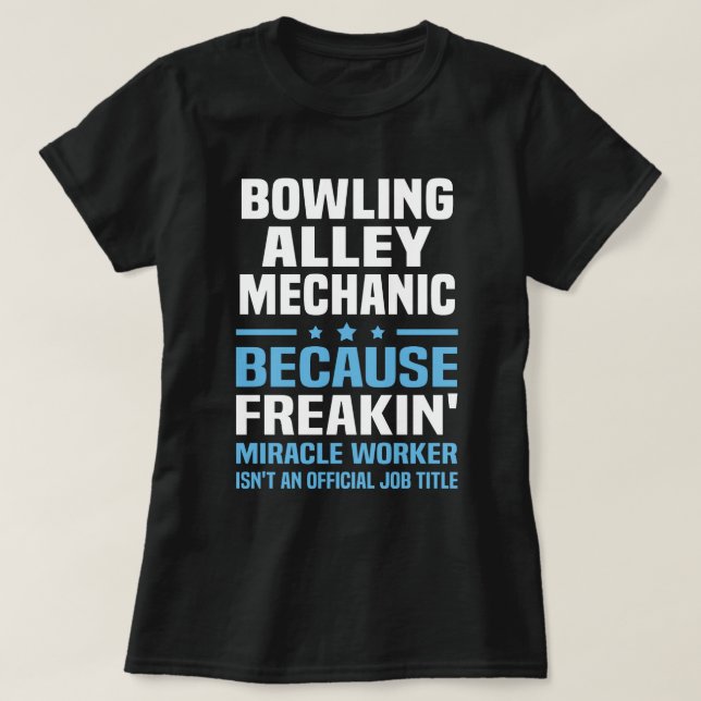 Camiseta Mecânica da Beco boliche (Frente do Design)