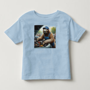 Camiseta Mecânica da prega