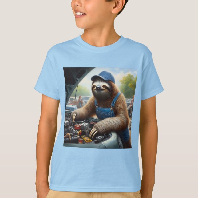 Camiseta Mecânica da prega (Frente)